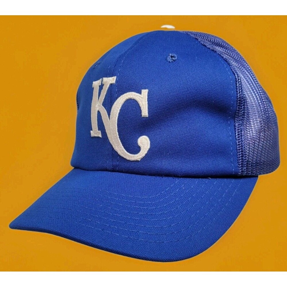 Vintage Kansas City Royals YA Headgear SnapBack Hat Mesh Embroidered